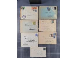 1945/48, umfangreicher Sammlungsbestand mit geschätzt fast 400 Briefen, Karten und Ganzsachen. Dabei sehr viel Auslandspost m