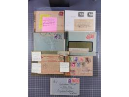 1945/48, umfangreicher Sammlungsbestand mit geschätzt fast 400 Briefen, Karten und Ganzsachen. Dabei sehr viel Auslandspost m