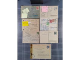 1945/48, umfangreicher Sammlungsbestand mit geschätzt fast 400 Briefen, Karten und Ganzsachen. Dabei sehr viel Auslandspost m