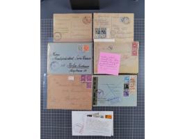 1945/48, umfangreicher Sammlungsbestand mit geschätzt fast 400 Briefen, Karten und Ganzsachen. Dabei sehr viel Auslandspost m