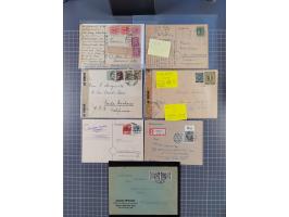 1945/48, umfangreicher Sammlungsbestand mit geschätzt fast 400 Briefen, Karten und Ganzsachen. Dabei sehr viel Auslandspost m