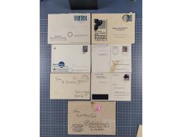 1945/48, umfangreicher Sammlungsbestand mit geschätzt fast 400 Briefen, Karten und Ganzsachen. Dabei sehr viel Auslandspost m