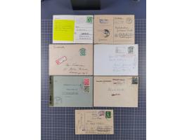 1945/48, umfangreicher Sammlungsbestand mit geschätzt fast 400 Briefen, Karten und Ganzsachen. Dabei sehr viel Auslandspost m