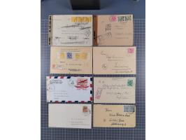 1945/48, umfangreicher Sammlungsbestand mit geschätzt fast 400 Briefen, Karten und Ganzsachen. Dabei sehr viel Auslandspost m