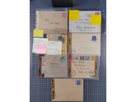 1945/48, umfangreicher Sammlungsbestand mit geschätzt fast 400 Briefen, Karten und Ganzsachen. Dabei sehr viel Auslandspost m