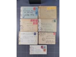1945/48, umfangreicher Sammlungsbestand mit geschätzt fast 400 Briefen, Karten und Ganzsachen. Dabei sehr viel Auslandspost m
