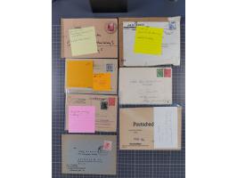 1945/48, umfangreicher Sammlungsbestand mit geschätzt fast 400 Briefen, Karten und Ganzsachen. Dabei sehr viel Auslandspost m