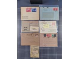 1945/48, umfangreicher Sammlungsbestand mit geschätzt fast 400 Briefen, Karten und Ganzsachen. Dabei sehr viel Auslandspost m