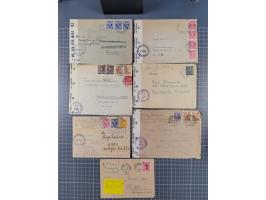 1945/48, umfangreicher Sammlungsbestand mit geschätzt fast 400 Briefen, Karten und Ganzsachen. Dabei sehr viel Auslandspost m