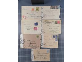1945/48, umfangreicher Sammlungsbestand mit geschätzt fast 400 Briefen, Karten und Ganzsachen. Dabei sehr viel Auslandspost m