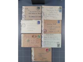 1945/48, umfangreicher Sammlungsbestand mit geschätzt fast 400 Briefen, Karten und Ganzsachen. Dabei sehr viel Auslandspost m