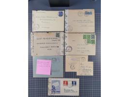 1945/48, umfangreicher Sammlungsbestand mit geschätzt fast 400 Briefen, Karten und Ganzsachen. Dabei sehr viel Auslandspost m