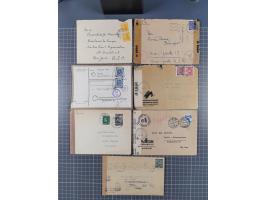 1945/48, umfangreicher Sammlungsbestand mit geschätzt fast 400 Briefen, Karten und Ganzsachen. Dabei sehr viel Auslandspost m