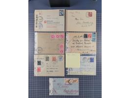 1945/48, umfangreicher Sammlungsbestand mit geschätzt fast 400 Briefen, Karten und Ganzsachen. Dabei sehr viel Auslandspost m