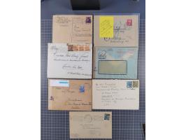 1945/48, umfangreicher Sammlungsbestand mit geschätzt fast 400 Briefen, Karten und Ganzsachen. Dabei sehr viel Auslandspost m