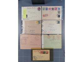1945/48, umfangreicher Sammlungsbestand mit geschätzt fast 400 Briefen, Karten und Ganzsachen. Dabei sehr viel Auslandspost m