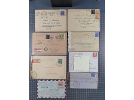 1945/48, umfangreicher Sammlungsbestand mit geschätzt fast 400 Briefen, Karten und Ganzsachen. Dabei sehr viel Auslandspost m