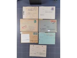1945/48, umfangreicher Sammlungsbestand mit geschätzt fast 400 Briefen, Karten und Ganzsachen. Dabei sehr viel Auslandspost m