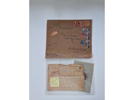 1945/90,über 200 Briefe, Karten und Ganzsachen mit Schwerpunkt bis ca. 1960 mit vielen Einzel- und Mehrfachfrankaturen, Luftp