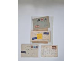 1945/90,über 200 Briefe, Karten und Ganzsachen mit Schwerpunkt bis ca. 1960 mit vielen Einzel- und Mehrfachfrankaturen, Luftp
