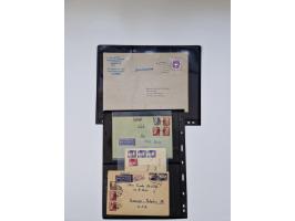 1945/90,über 200 Briefe, Karten und Ganzsachen mit Schwerpunkt bis ca. 1960 mit vielen Einzel- und Mehrfachfrankaturen, Luftp