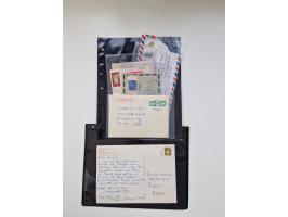 1945/90,über 200 Briefe, Karten und Ganzsachen mit Schwerpunkt bis ca. 1960 mit vielen Einzel- und Mehrfachfrankaturen, Luftp