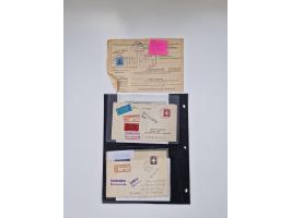 1945/90,über 200 Briefe, Karten und Ganzsachen mit Schwerpunkt bis ca. 1960 mit vielen Einzel- und Mehrfachfrankaturen, Luftp