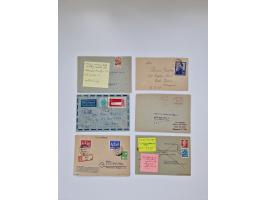 1945/90,über 200 Briefe, Karten und Ganzsachen mit Schwerpunkt bis ca. 1960 mit vielen Einzel- und Mehrfachfrankaturen, Luftp