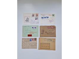 1945/90,über 200 Briefe, Karten und Ganzsachen mit Schwerpunkt bis ca. 1960 mit vielen Einzel- und Mehrfachfrankaturen, Luftp
