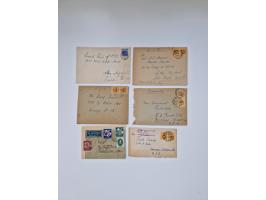 1945/90,über 200 Briefe, Karten und Ganzsachen mit Schwerpunkt bis ca. 1960 mit vielen Einzel- und Mehrfachfrankaturen, Luftp