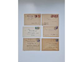 1945/90,über 200 Briefe, Karten und Ganzsachen mit Schwerpunkt bis ca. 1960 mit vielen Einzel- und Mehrfachfrankaturen, Luftp