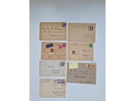 1945/90,über 200 Briefe, Karten und Ganzsachen mit Schwerpunkt bis ca. 1960 mit vielen Einzel- und Mehrfachfrankaturen, Luftp