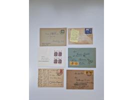 1945/90,über 200 Briefe, Karten und Ganzsachen mit Schwerpunkt bis ca. 1960 mit vielen Einzel- und Mehrfachfrankaturen, Luftp
