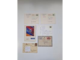 1945/90,über 200 Briefe, Karten und Ganzsachen mit Schwerpunkt bis ca. 1960 mit vielen Einzel- und Mehrfachfrankaturen, Luftp