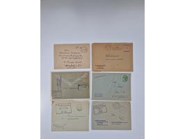 1945/90,über 200 Briefe, Karten und Ganzsachen mit Schwerpunkt bis ca. 1960 mit vielen Einzel- und Mehrfachfrankaturen, Luftp