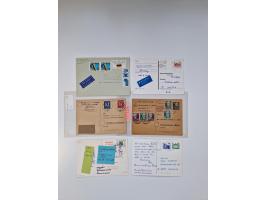 1945/90,über 200 Briefe, Karten und Ganzsachen mit Schwerpunkt bis ca. 1960 mit vielen Einzel- und Mehrfachfrankaturen, Luftp