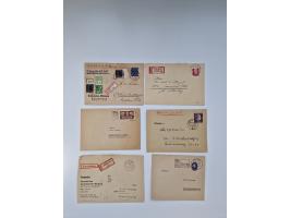 1945/90,über 200 Briefe, Karten und Ganzsachen mit Schwerpunkt bis ca. 1960 mit vielen Einzel- und Mehrfachfrankaturen, Luftp