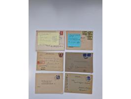 1945/90,über 200 Briefe, Karten und Ganzsachen mit Schwerpunkt bis ca. 1960 mit vielen Einzel- und Mehrfachfrankaturen, Luftp