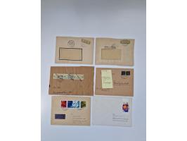 1945/90,über 200 Briefe, Karten und Ganzsachen mit Schwerpunkt bis ca. 1960 mit vielen Einzel- und Mehrfachfrankaturen, Luftp