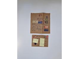 1945/90,über 200 Briefe, Karten und Ganzsachen mit Schwerpunkt bis ca. 1960 mit vielen Einzel- und Mehrfachfrankaturen, Luftp