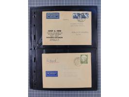 1949/94, fast 40 Briefe und Karten mit Schwerpunkt bei den Posthorn- und Heuss-Frankaturen. Dabei interessante Luftpost-Frank