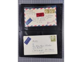 1949/94, fast 40 Briefe und Karten mit Schwerpunkt bei den Posthorn- und Heuss-Frankaturen. Dabei interessante Luftpost-Frank