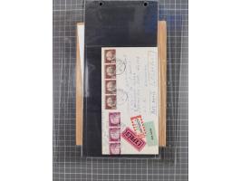 1949/94, fast 40 Briefe und Karten mit Schwerpunkt bei den Posthorn- und Heuss-Frankaturen. Dabei interessante Luftpost-Frank