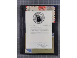 1948/49, ca. 80 Briefe,Karten und Ganzsachen mit Bauten-Frankaturen, dabei oft Auslandspost mit vielen Luftpost-Frankaturen i