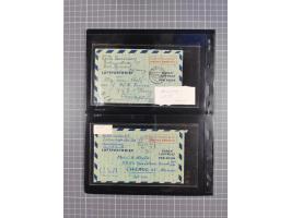 Ganzsachen: 1948/54, über 30 Luftpostleichtbriefe mit vielen Exemplaren gebraucht aus dem Bedarf, dabei u.a. Bund mit 10x Mi.