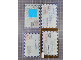 Ganzsachen: 1948/54, über 30 Luftpostleichtbriefe mit vielen Exemplaren gebraucht aus dem Bedarf, dabei u.a. Bund mit 10x Mi.