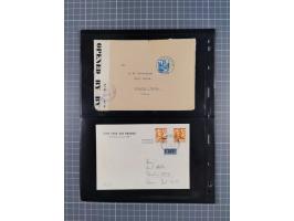 1946/49, fast 30 Briefe und Karten mit Schwerpunkt bei den Luftpost-Briefen in die USA. Dabei unterschiedliche Frankaturen mi