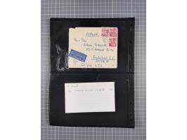 1946/49, fast 30 Briefe und Karten mit Schwerpunkt bei den Luftpost-Briefen in die USA. Dabei unterschiedliche Frankaturen mi