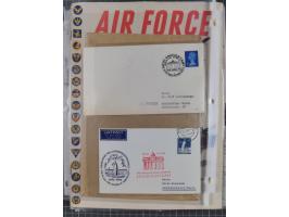 1946/90, interessante Sammlung “Luftpost” in Berlin mit frühen Erstflügen von und nach Berlin, Luftpost der Alliierten und we