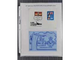 1946/90, interessante Sammlung “Luftpost” in Berlin mit frühen Erstflügen von und nach Berlin, Luftpost der Alliierten und we